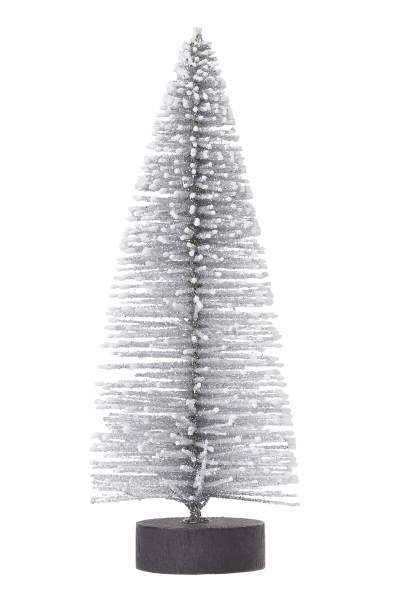 Mini Tanne silber weiß ca. 10 cm Weihnachtsbaum Dekobaum Christbaum