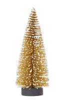 Mini Tanne gold weiß ca. 10 cm Weihnachtsbaum...