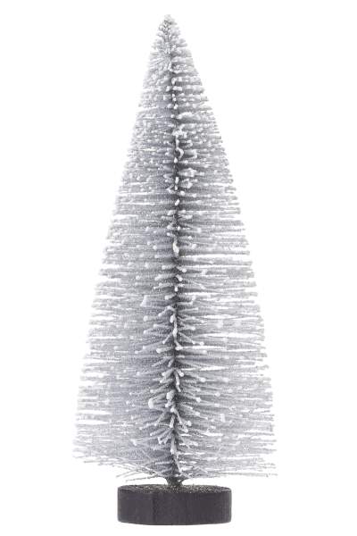 Mini Tanne silber weiß ca. 15 cm Weihnachtsbaum Dekobaum Christbaum