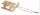 Schlitten hellbraun 7 x 3,6 x 2,3 cm Wichtel Schlitten Deko