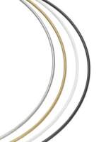 Metallring Drahtring Ø 15 cm weiss Mobile Ring