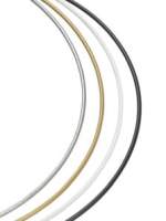 Metallring Drahtring Ø 15 cm silber Mobile Ring Traumfänger Makramee