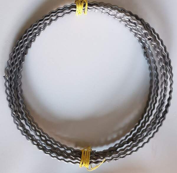 Drahtringe 15 cm Wellenringe aus Flachdraht 10 Stück