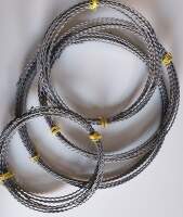 Drahtringe 15 cm Wellenringe aus Flachdraht 10 Stück