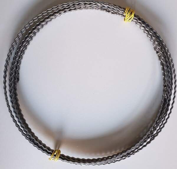 Drahtringe 22 cm Wellenringe aus Flachdraht 10 Stück