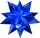 Faltblätter blau Transparent 20 x 20 cm, 32 Blatt, Bascetta Stern 115g/m²