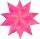 Faltblätter rosa Transparent 20 x 20 cm, 32 Blatt, Bascetta Stern 115g/m²