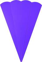 Schultüten Rohling lila 68 cm Ø 20 cm...