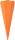 Schultüten Rohling orange 68 cm Ø 20 cm 400g/m² Fotokarton 1 Stück