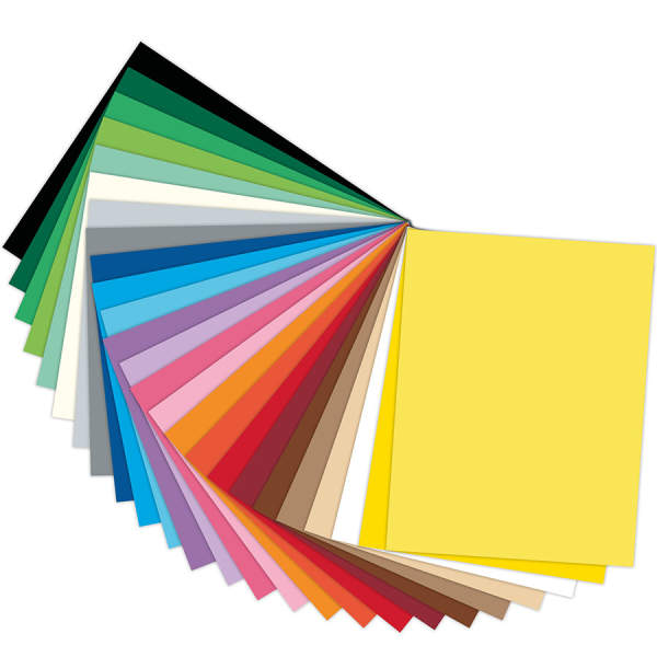 Tonpapier 130g/m², 25x35cm, 25 Blatt Tonzeichenpapier Sonderedition Sortiment