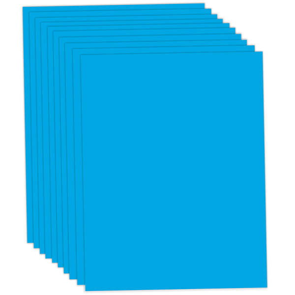 Tonpapier mittelblau / pazifik, 50x70cm, 10 Bögen, 130 g/m² Tonzeichenpapier