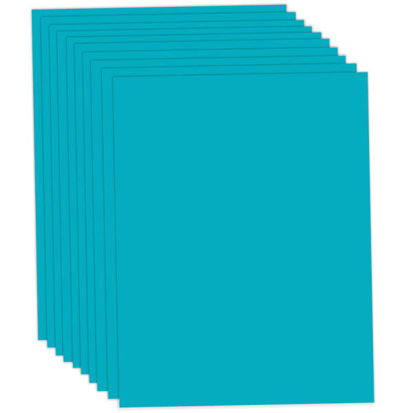 Tonpapier türkis, 50x70cm, 10 Bögen, 130 g/m² Tonzeichenpapier