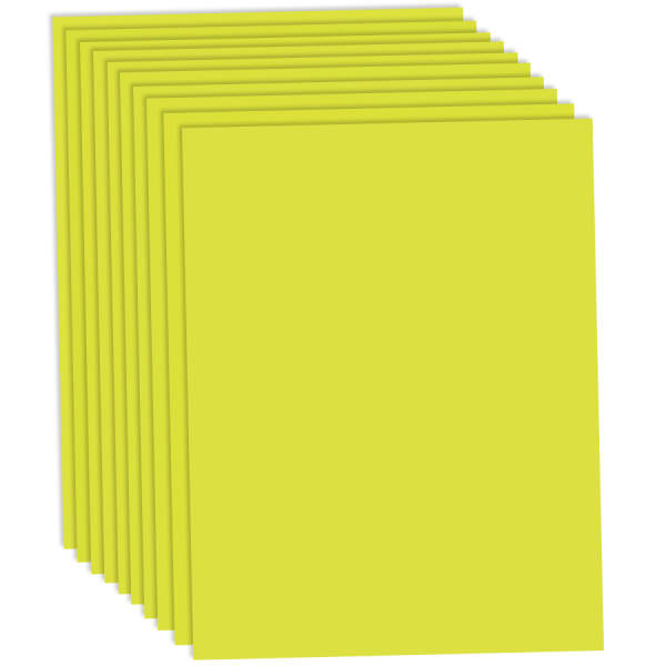 Fotokarton limone / gelb, 50x70cm, 10 Bögen, 300 g/m²