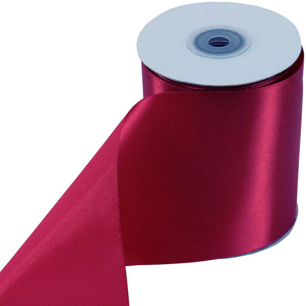 Tischläufer bordeaux 10 cm x 25 m Satinband bordeaux Tischband Deko-Band Feste & Feiern