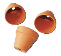 Tontöpfchen klein 6 Stück Ø 5,5, Höhe 5 cm Terracotta Blumentöpfchen