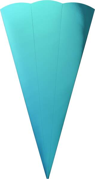 Schultüten Rohling irisierend blau 68 cm Ø 20 cm 400g/m² Fotokarton 1 Stück