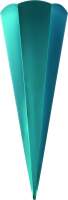 Schultüten Rohling irisierend blau 68 cm Ø 20...