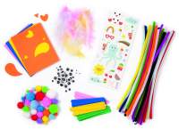 Chenilledraht Bastelset Regenbogen 212 Teile / RAINBOW...