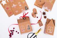 Adventskalender Bastelset Lebkuchen Dorf 49 Teile | HYGGE...