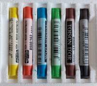 Pastellkreiden 6 Stück Softpastellkreiden 7,5 cm lang