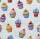 Papier Servietten Pupcakes gepunktet Mini 25x25cm