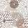 Papier Servietten Blumenmuster braun 3lagigMini 25x25cm