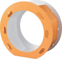 Laternenrohlinge orange rund Ø 22 x 10 cm | 5...
