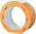 Laternenrohlinge orange rund Ø 22 x 10 cm | 5 Stück zum Stecken 400g/m²