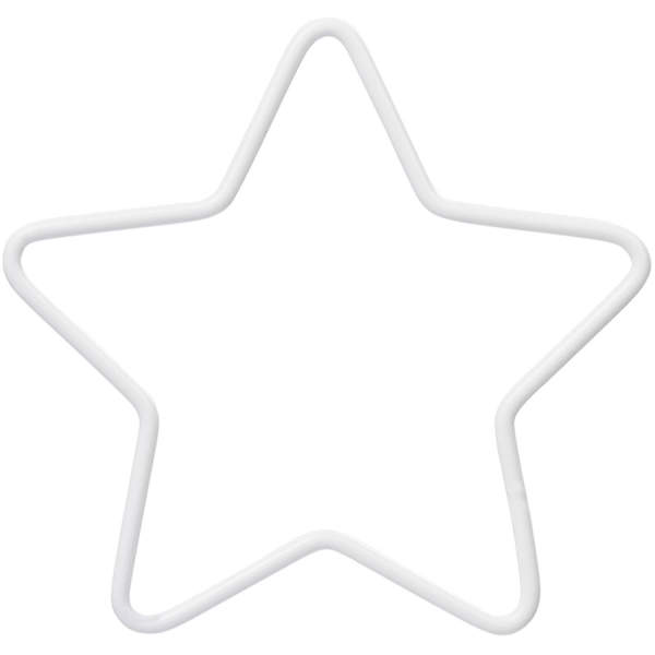 Metallstern 26 cm weiss Mobile Drahtstern