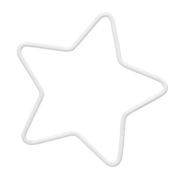 Metallstern 14 cm weiss Mobile Drahtstern