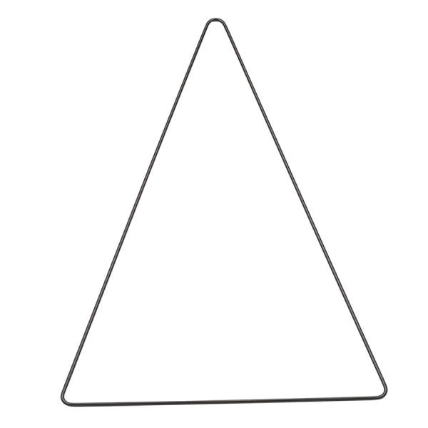Metall Dreieck 20 x 30 cm schwarz Mobile Drahtstern Tannenbaum