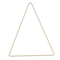 Metall Dreieck 20 x 30 cm gold Mobile Drahtstern Tannenbaum