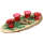 Adventskranz Bastelset ca. 32-40 cm lang mit Teelichthalter rot