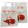 Papiertragetasche Sterne - ho ho ho rot Weihnachten 6er Pack
