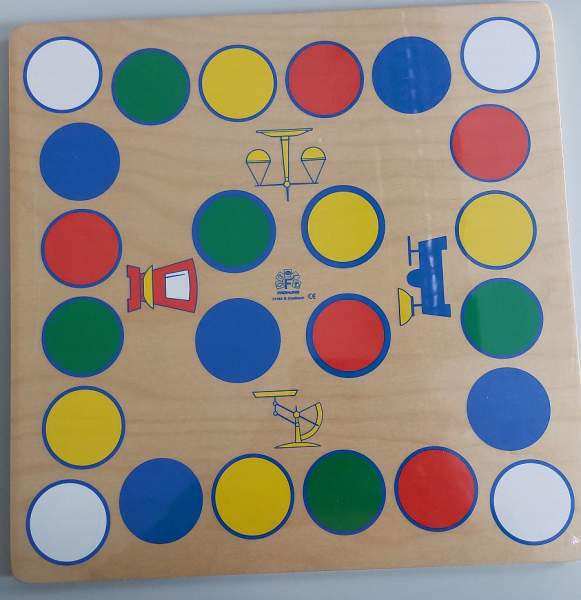 Schwer oder Leicht aus Holz Spielbrett 37x37cm und Zubehörteile