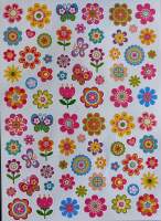 Sticker Schmetterlinge Blumen Märchen 3 Blatt je...