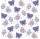 Papierservietten Schmetterlinge lila 3-lagig, 33x33 cm, 30 Stück