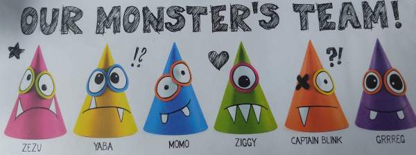Partyhut Monster  6 Hüte