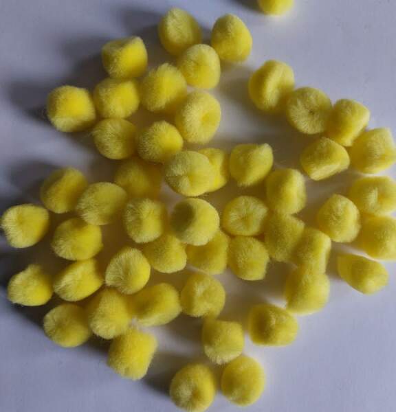 Pompon gelb 20mm 50Stk,