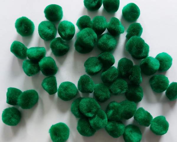 Pompon grün 20mm 50 Stk,