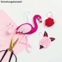 Bastelfilz Ton in Ton Mix rot - 10 Blatt, 20 x 30 cm Filz Set