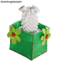Bastelfilz Ton in Ton Mix grün - 10 Blatt, 20 x 30 cm, 150 g m² Filz Set