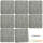 trendmarkt24 Filzuntersetzer hellgrau Glasuntersetzer Set eckig 8 Stück 10x10x0,5 cm