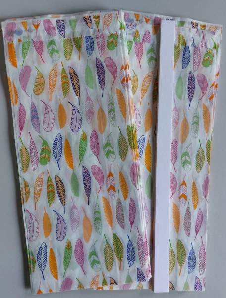 Papiertüten für Butterbrottüten Blüten mit Anleitung Bastelpackung Federn