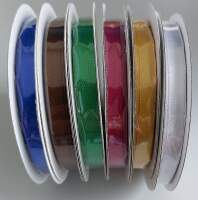 Satinband 6mm Set bunt 6 Rollen  je 6mm breit 25m lang...