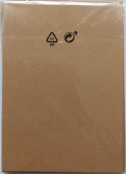 Doppelkarten braun 5er Pack, 10,5 x 15 cm, 220 g m²