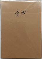 Doppelkarten braun 5er Pack, 10,5 x 15 cm, 220 g m²