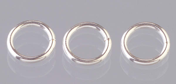 Ösen rund ø 10 mm 10 Stk. versilbert