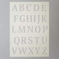 Schablonen Buchstaben groß 26-teilig, DIN A5 Stencils