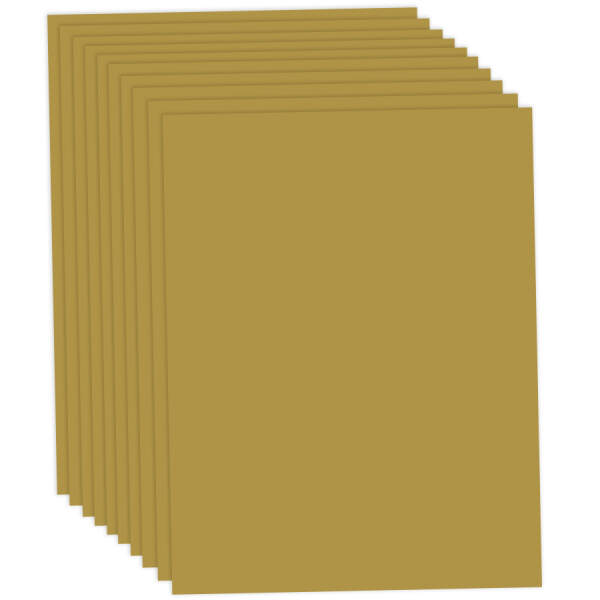 Tonkarton gold 50x70cm 10 Bögen 220 g/m²